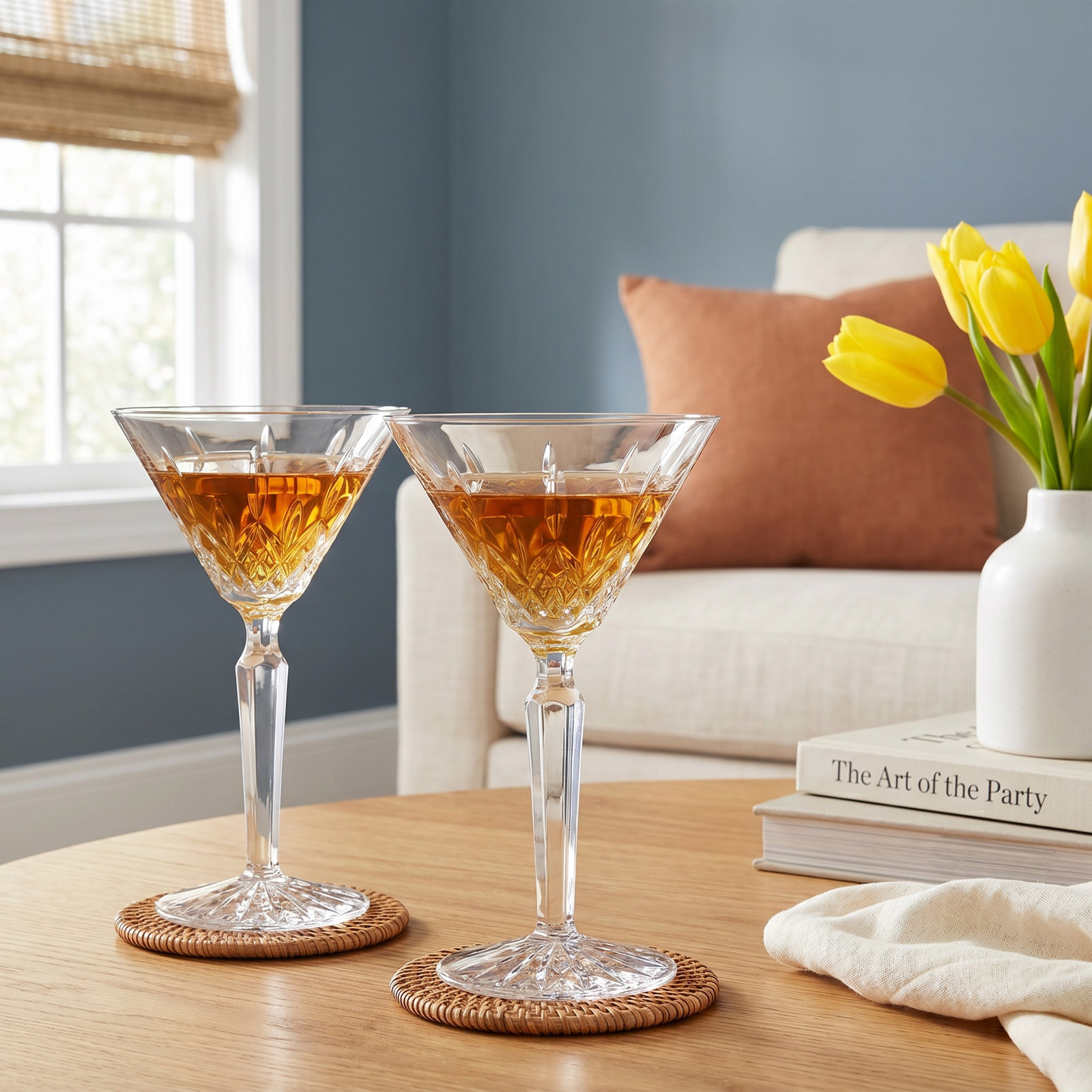 Lismore Crystal Martini Glass