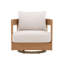 Chaise de patio d'extérieur pivotante avec coussins-122570630