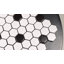 Carreau de mosaïque en porcelaine hexagonale 1X1 "- (boîte de 15 feuilles)-113717195-113717194