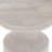 Haynes 16"W Solid Mango Wood Round Boho Accent Table with Sculptural Design-1472184751