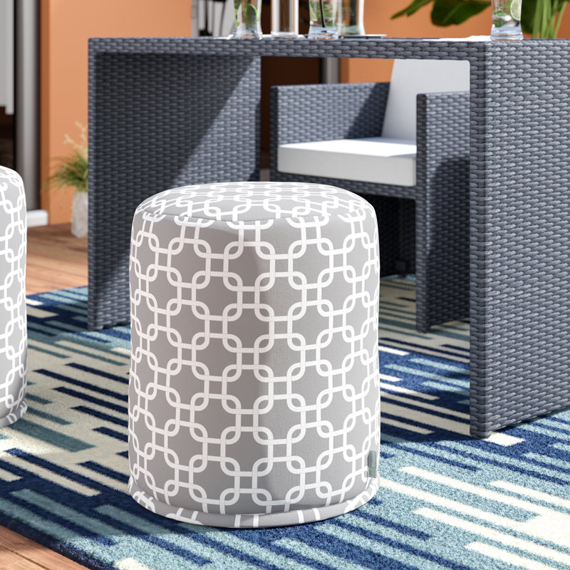 Roysum Outdoor Ottoman, Gray