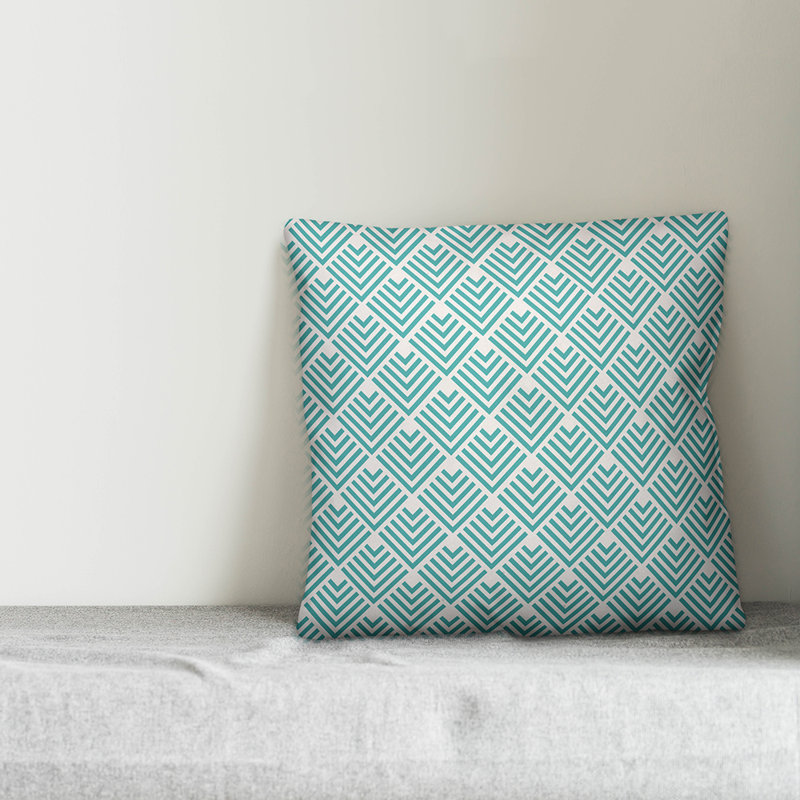 Summer Fun Diamond Outdoor Throw Pillow