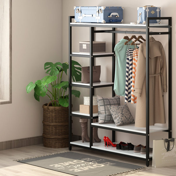 Aubree 47 W Closet System Dotted Line Finish: White