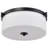 Liam - 3 Light Flush Mount - White Opal Glass-1368393114