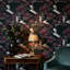Papier peint floral grues murales rétro-1609535196
