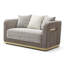 Causeuse, brun / beige clair