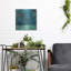 «Blue Bay Marina I» par Erin Ashley, art mural en métal, 12 po x 12 po-101674194
