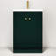 Meuble-lavabo autoportant de 24 po avec lavabo en résine blanche et 2 portes d'armoire à fermeture en douceur. Conception moderne pour la salle de bain. Matériau en contreplaqué. Couleur foncée. Armoire à tablette réglable incluse. Lavabo. Intemporel-248764200-248764204
