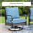 7 - Person Outdoor Patio Conversation Set With 2 Swivel Lounge Chairs-1735413029