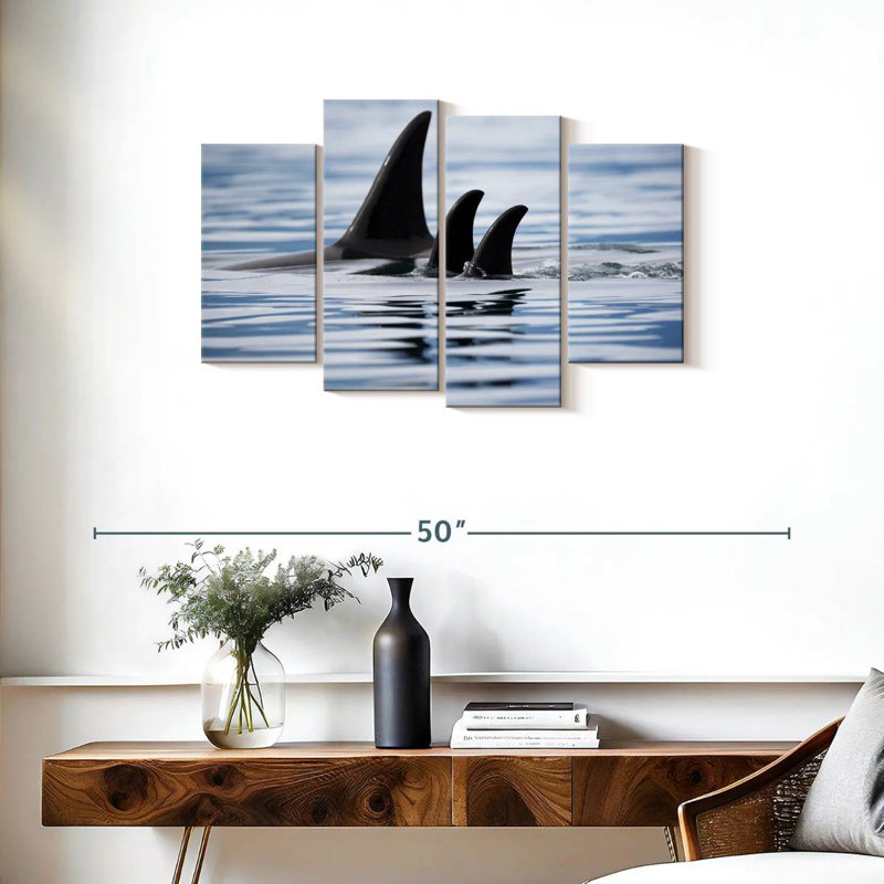 Brampt Killer Whale Fins, 22" H x 36" W