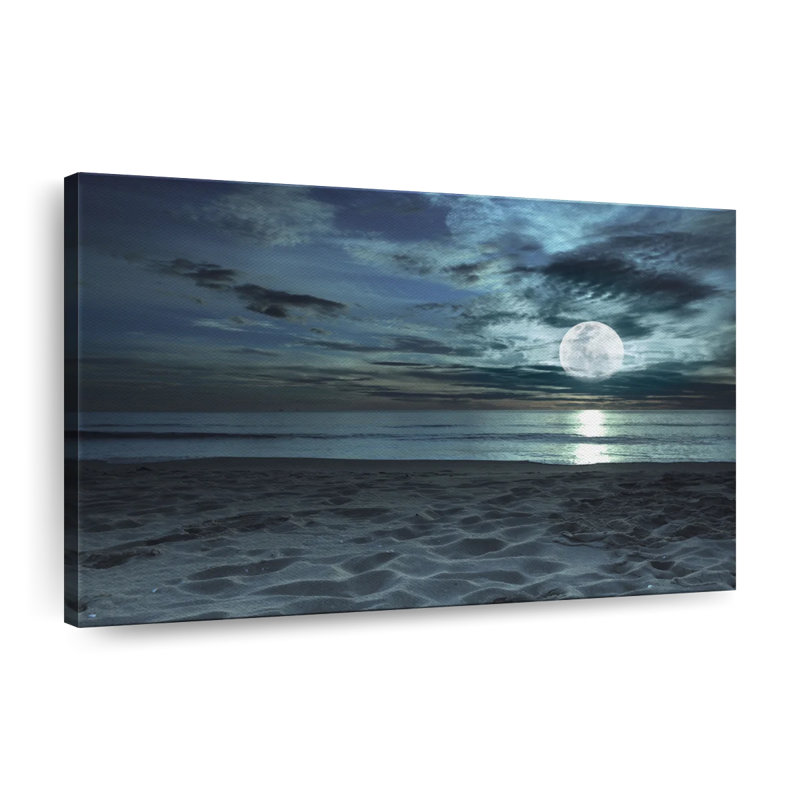 Twilight Beach Canvas Print, 34" H x 51" W x 1.25" D