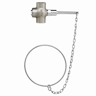 Self Closing Valve with Chain and Pull Ring