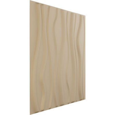 Panneau mural 3D 19,625 "x 19,625" en blanc (paquet de 1)