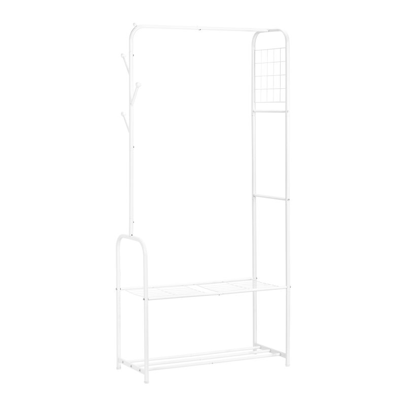 Support de rangement pratique en métal, Blanc