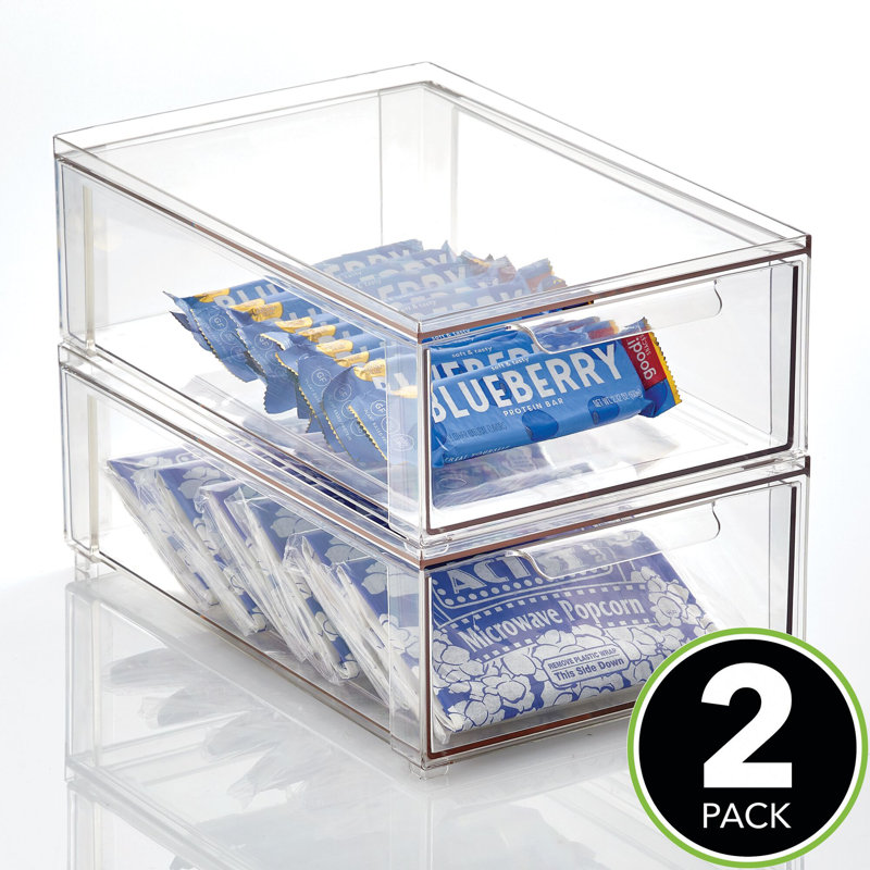 Stackable Storage Drawer - Pull-Out Sliding Storage Drawer for Kitchen or Pantry Organization