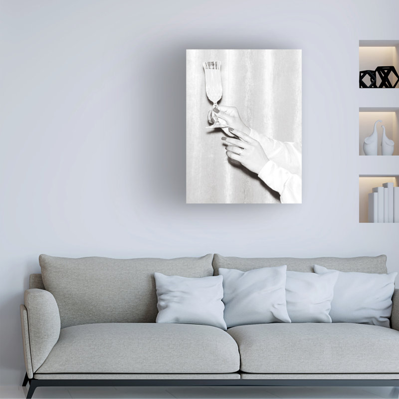 Art sur toile noir et blanc «ologic bol III »par Bachelolog, H 14 po x l 19 po