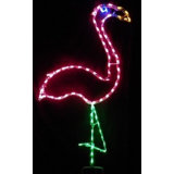 Large Flamingo Nautical Holiday Lighted Display