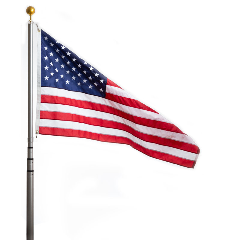 Mât télescopique EZPOLE Liberty - fabriqué aux États-Unis, 252 po