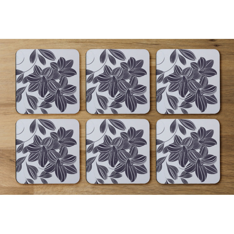 Square 6 Piece Coaster Set