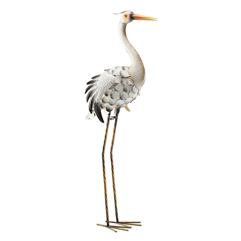Kenedy Heron Metal Garden Statue