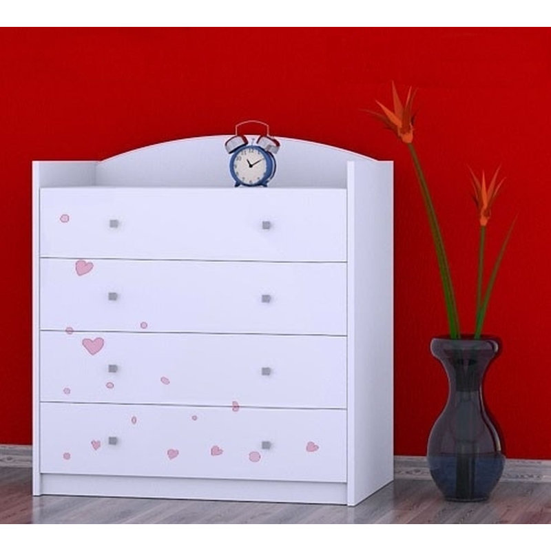 Newfolden Kids 4 - Drawer Chest, White
