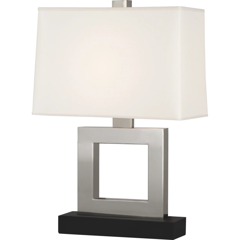 Doughnut Table Lamp, Antique Silver