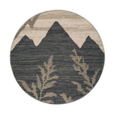 Tapis intérieur et extérieur gris Nature