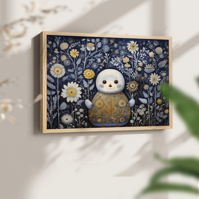 «Chirstmas Art» - CECXCII - Reproduction encadrée - Restickable, H 16 po x l 20 po, Naturel