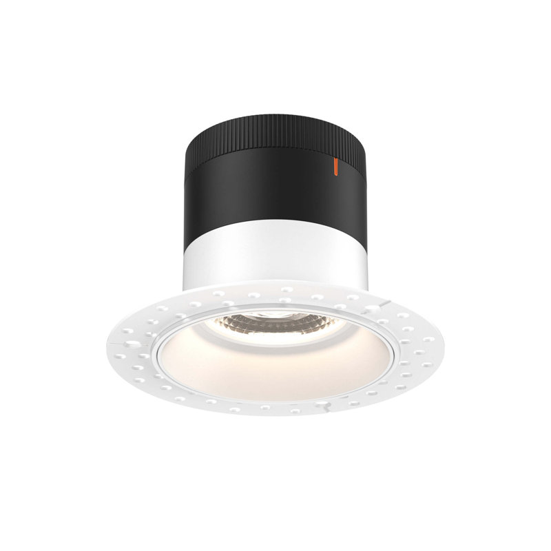 Moda 4 pouces modulaire 5 CCT régressé vers le bas en blanc sans garniture, Blanc