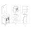 Ensemble de meuble-lavabo simple 24 po avec miroir Mance-24550987