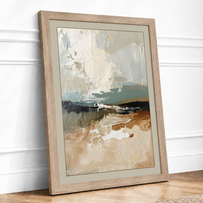 Layered Horizons Scandinavian - Framed Print