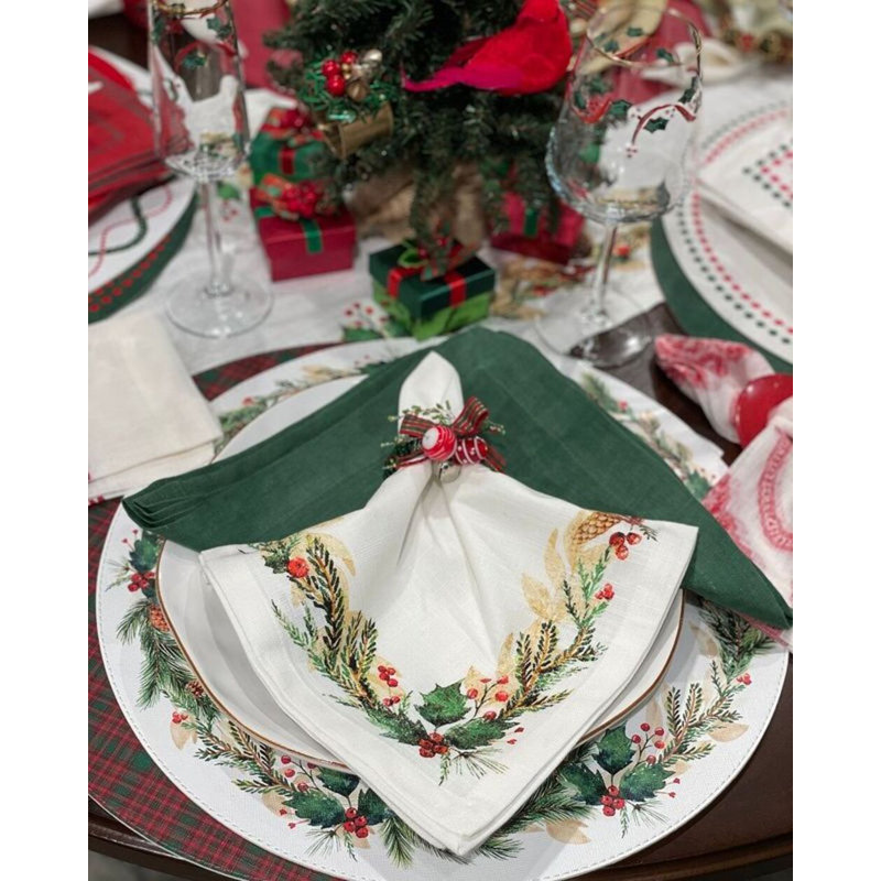 Jingle Bells Forest NR P/4, Green/Red