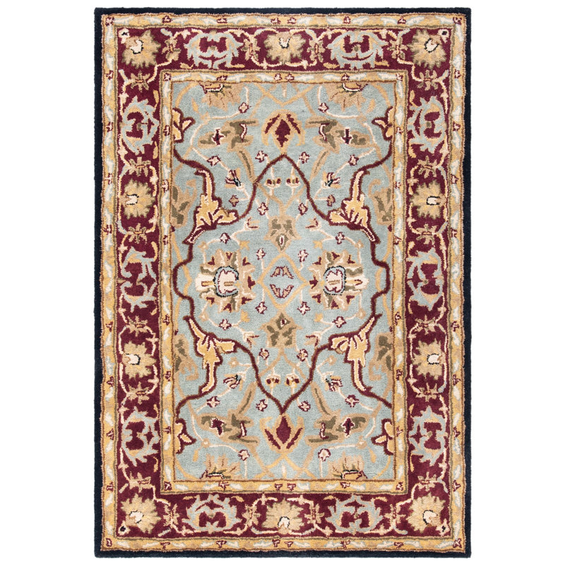 Balthrop Hand Tufted Wool Oriental Rug, Rectangle 4' x 6'