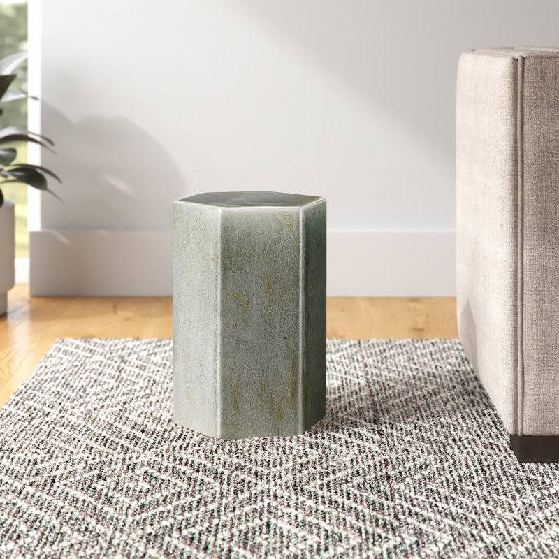 Porto End Table, Gray