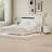 Modern High Gloss 3-Piece Bedroom Set Floating Bed Frame Queen Size Platform Bed With LED Light & 2 Nightstands