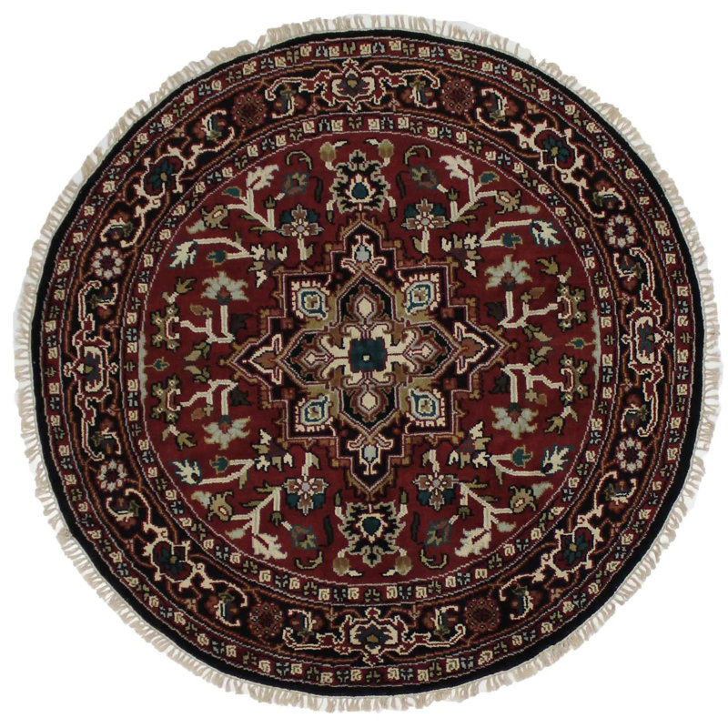 Kasondra Oriental Area Rug in Red