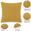 Aspire Homeware Striped Square Velvet Cushion Cover-807011600-805307324