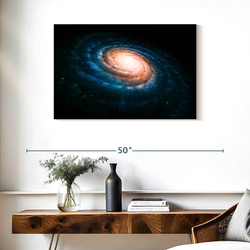 Oberle Spiral Shaped Galaxy, 24" H x 36" W