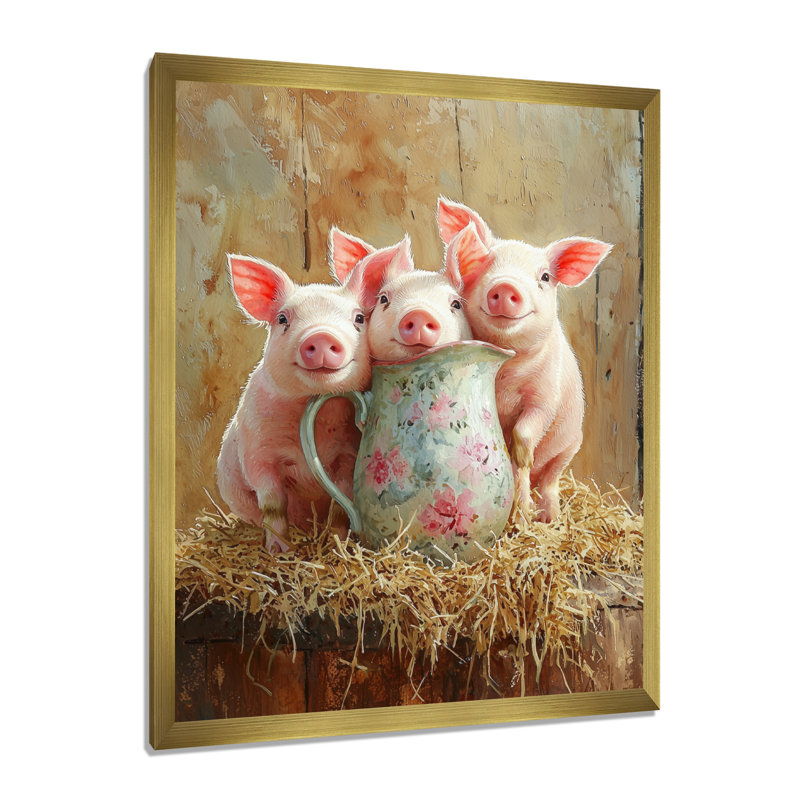 «Grose», reproduction d'art sur toile, H 44 po x l 34 po, Doré, Avec cadre