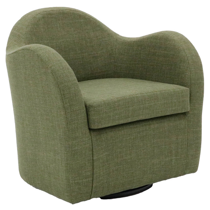 Fauteuil pivotant l 30,5 po Brada, Mélange de polyester vert
