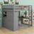 Avoca Kids Full Loft Bed with Drawers-1240829391