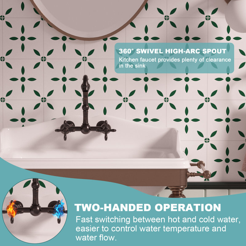 2-handle Bathroom Faucet, Oil Rubbed Bronze