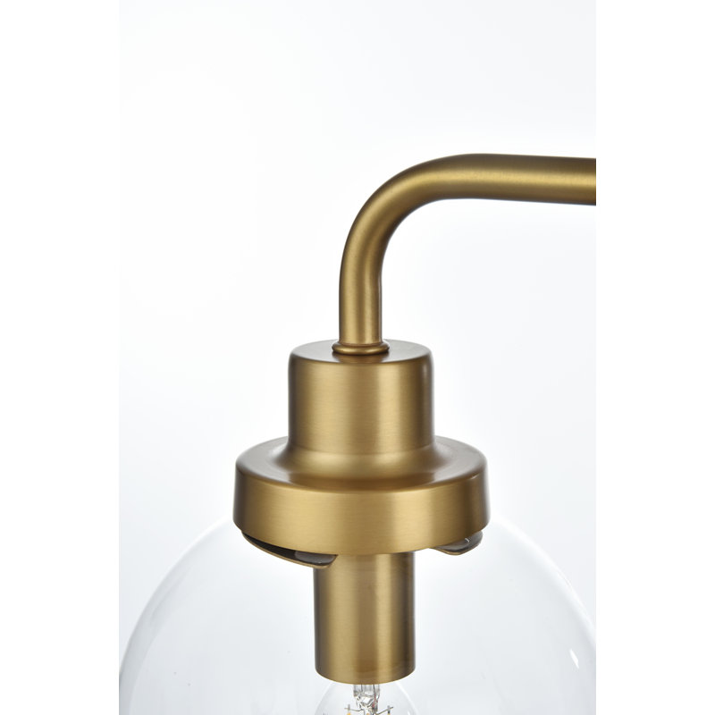 Éclairage de salle de bain à intensité variable 3 lumières Ackerson, Clair, Doré, 3 lumières