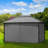 Soft Top Steel Patio Gazebo with thick Curtain (Tool free quick assembly)-96226673-96226676