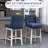 Chewning , 180 Degree Swivel Kitchen Island Stool Dining Room Chairs with Solid Wood Footrests and Button Tufted Design-64663282-8998610-64663292