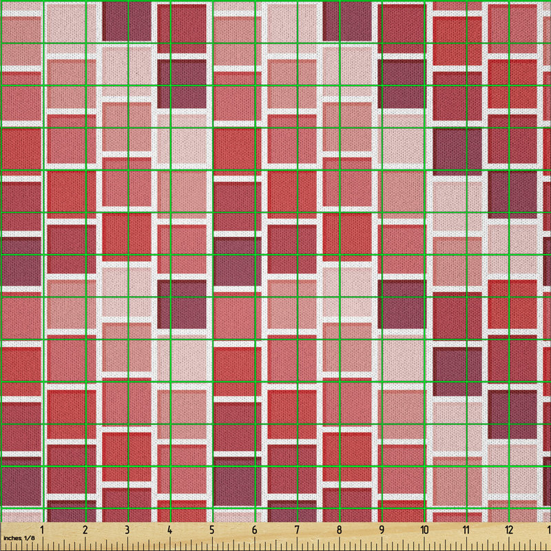 Daffy Tile Cube Lines Shapes Periodic Fabric
