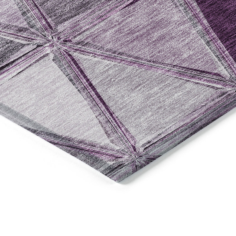 Tapis d'intérieur lavable rond 8 pi Merlot