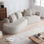 Canapé modulaire rembourré en chenille avec coussins Cniyah-114734570-114734572