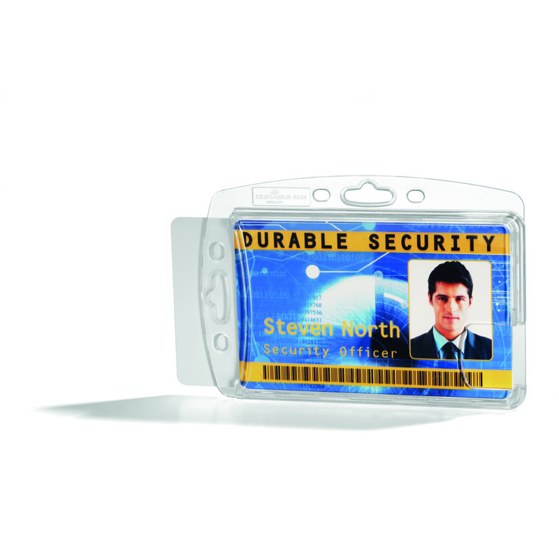 Porte-cartes d'identité Shell-Style pour deux badges