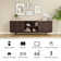 Rectangular TV Stand for TVs up to 75" with Open Shelf